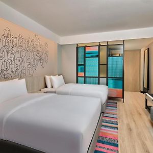 Aloft Guest Room 2 Double Balcony Lobby Games & Activities